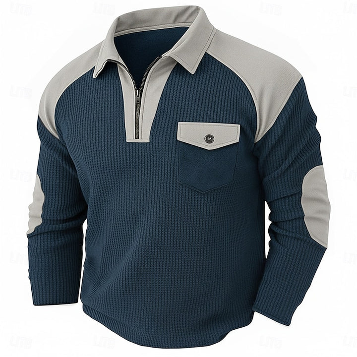 Corbin | Quarter-Zip Textured Pullover