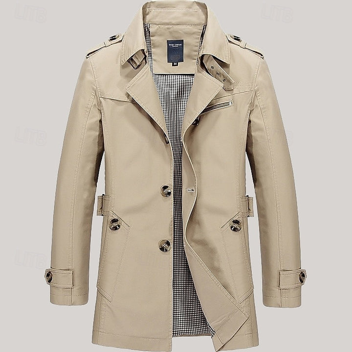 Leonard | Refined Single-Breasted Trench Coat