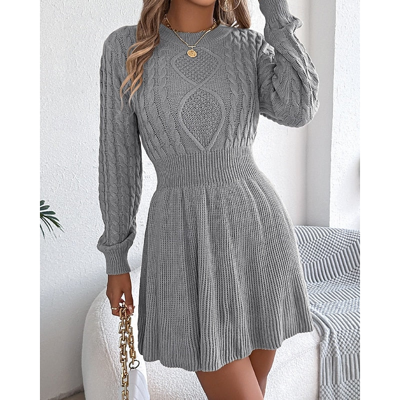 Whitney | Cable-Knit Sweater Dress