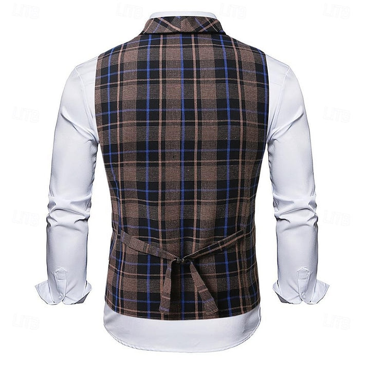 Preston | Refined Plaid Waistcoat