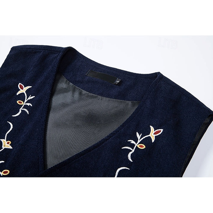 Otis | Embroidered Single-Breasted Waistcoat