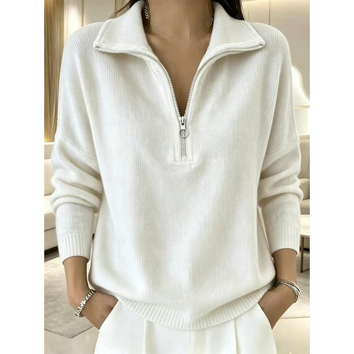 Georgina | Quarter-Zip Collared Pullover