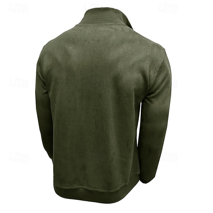 Caleb | Quarter-Zip Stand-Collar Sweatshirt