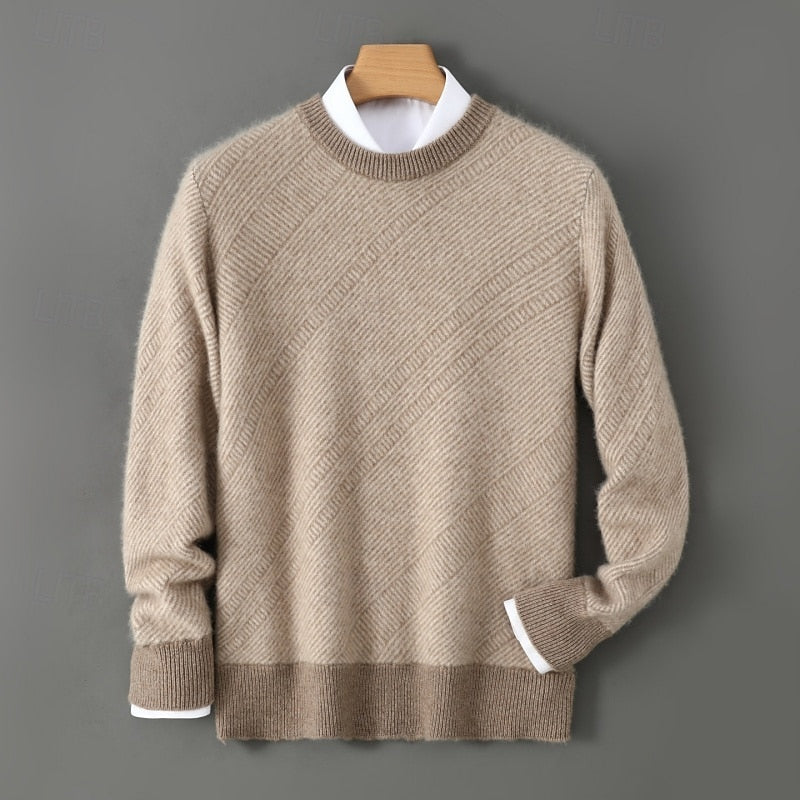 Gareth | Textured Crew Neck Sweater