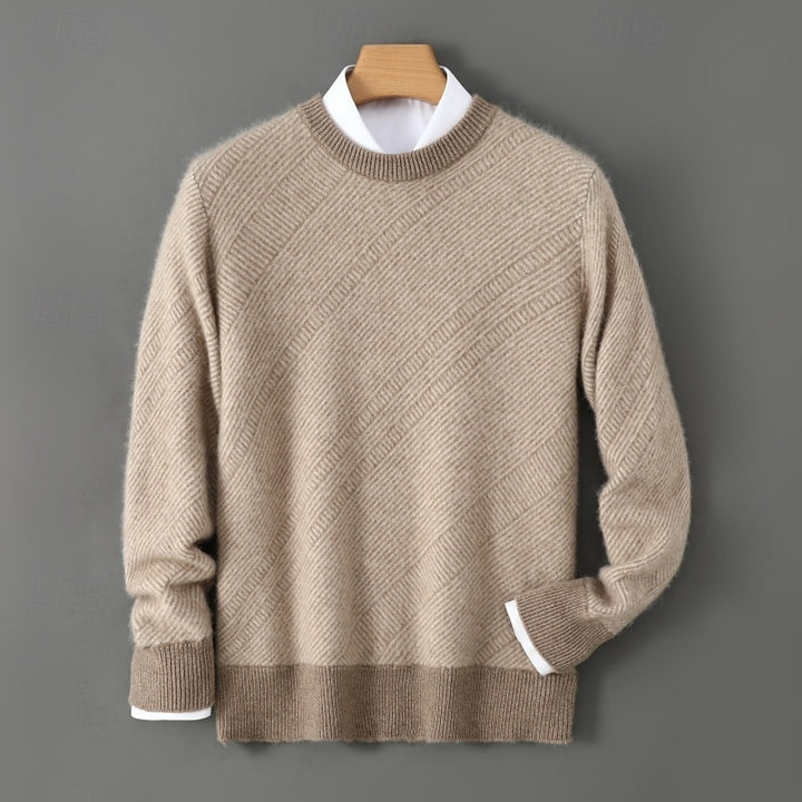 Gareth | Textured Crew Neck Sweater