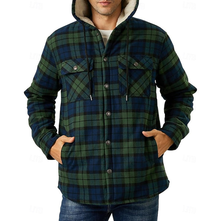 Curtis | Hooded Check Overshirt