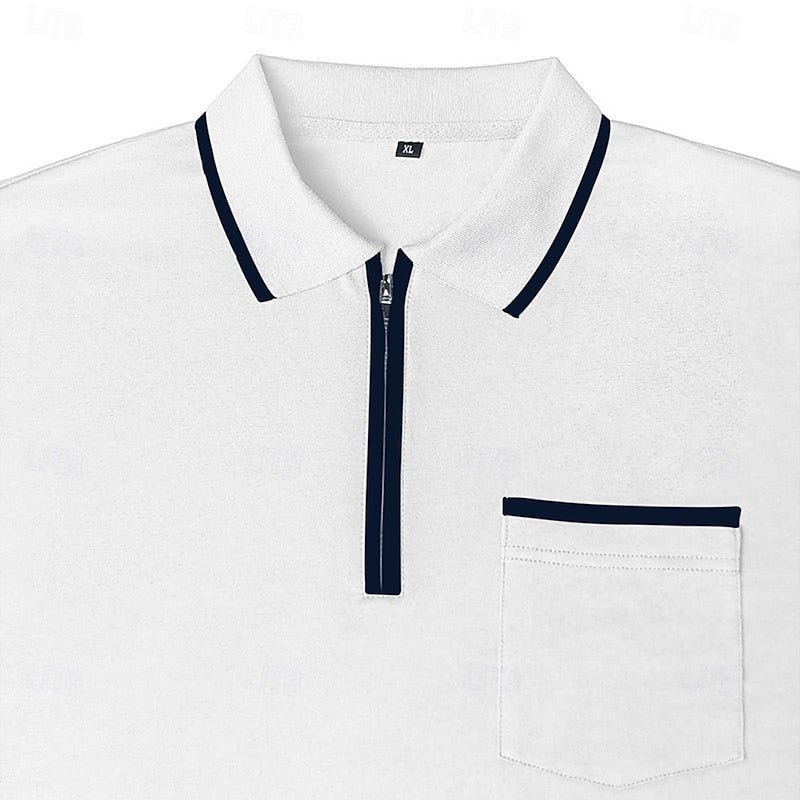 Maurice | Refined Quarter-Zip Polo Shirt