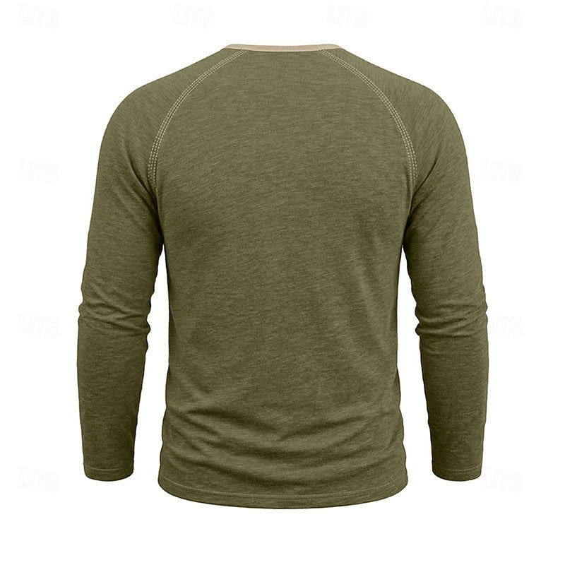 Owen | Classic Button Henley Shirt