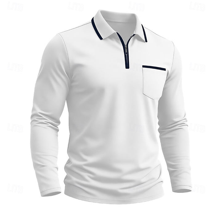 Maurice | Refined Quarter-Zip Polo Shirt