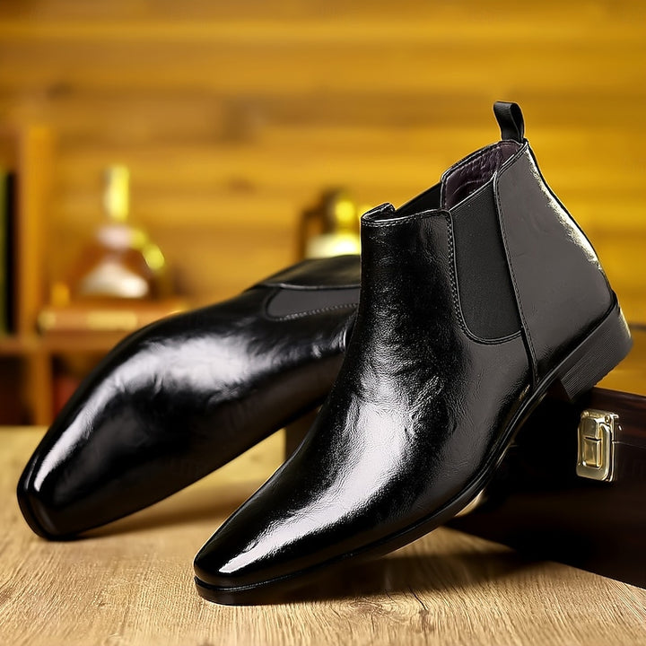 Emory | Polished Ankle Chelsea Boots