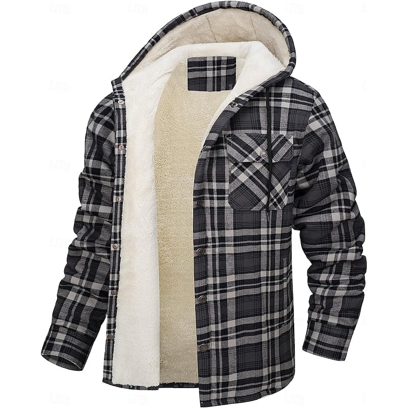 Curtis | Hooded Check Overshirt