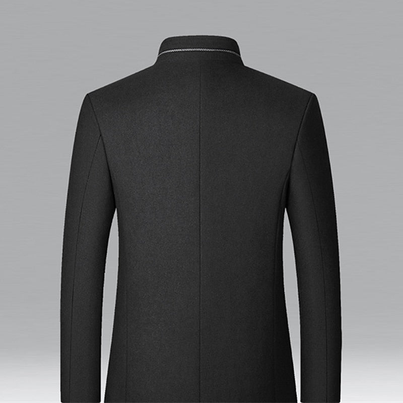 Gregory | Refined Stand-Collar Overcoat