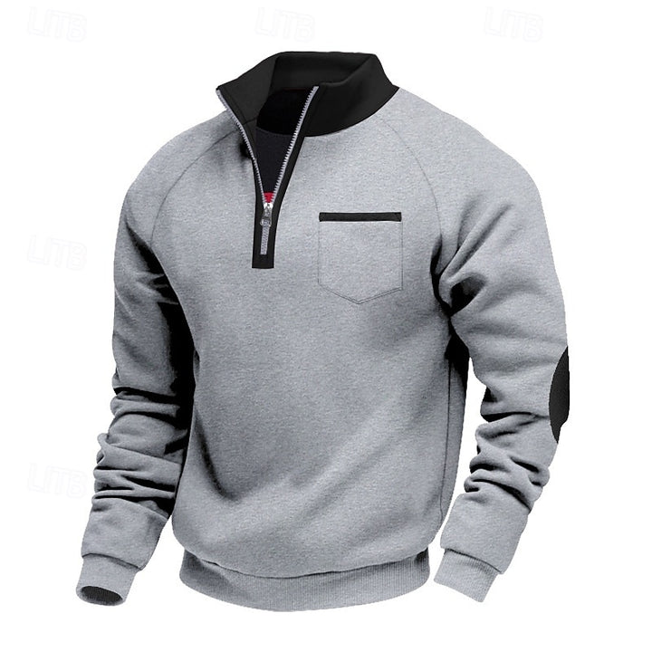 Keith | Quarter-Zip Colour Block Pullover
