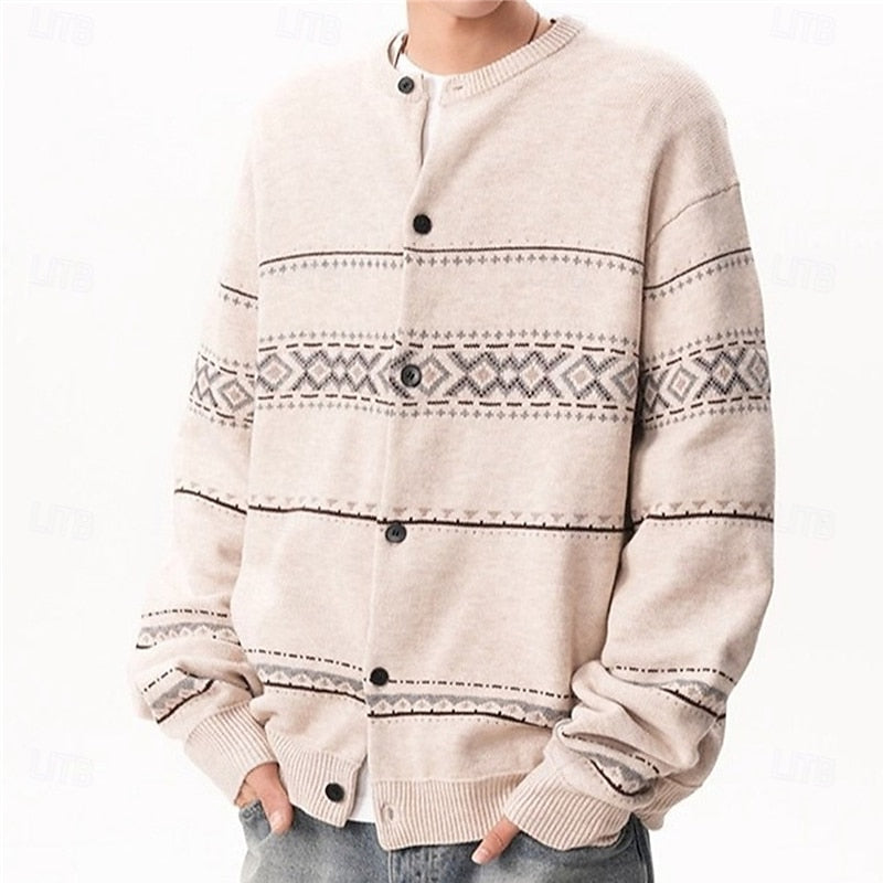 Bryce | Christmas Patterned Cardigan