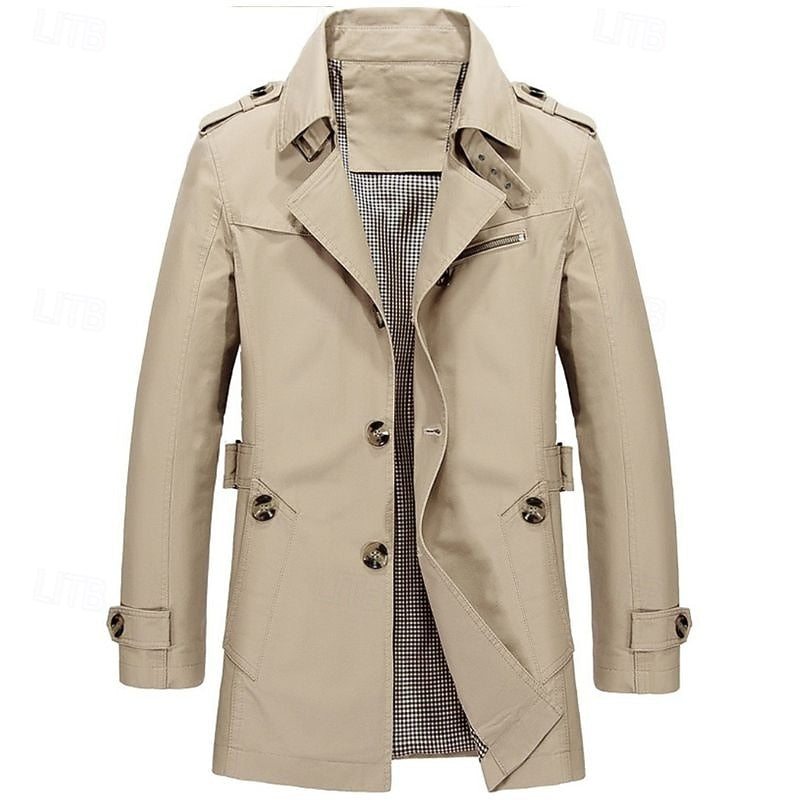 Leonard | Refined Single-Breasted Trench Coat