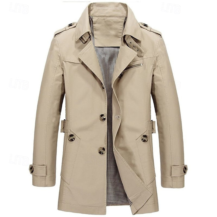 Leonard | Refined Single-Breasted Trench Coat