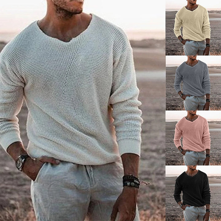 Sullivan | Textured V-Neck Sweater
