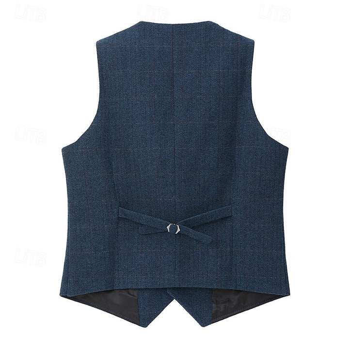 Theron | Herringbone Tailored Waistcoat