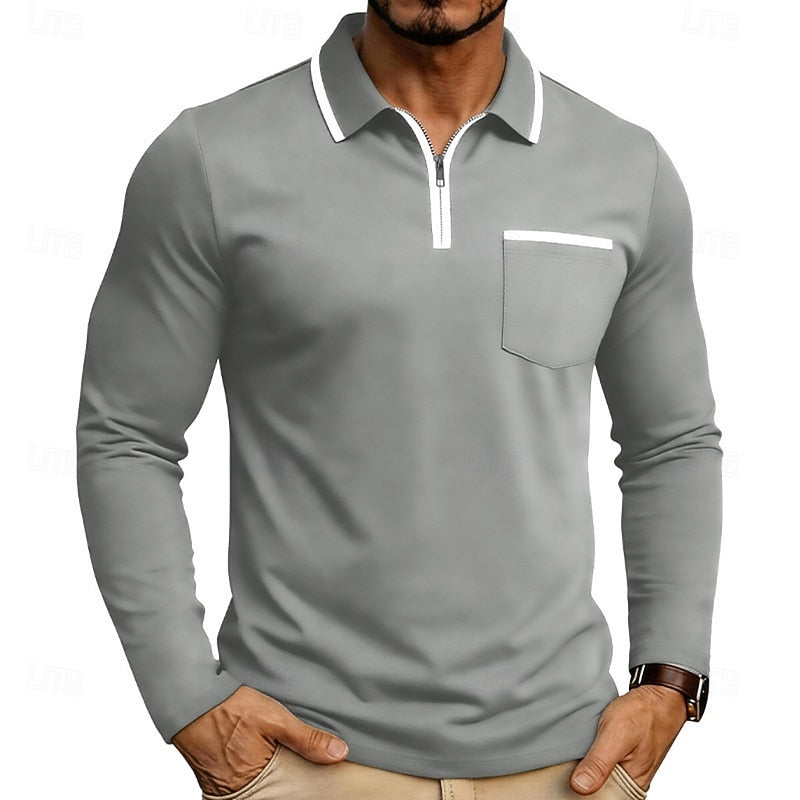 Maurice | Refined Quarter-Zip Polo Shirt