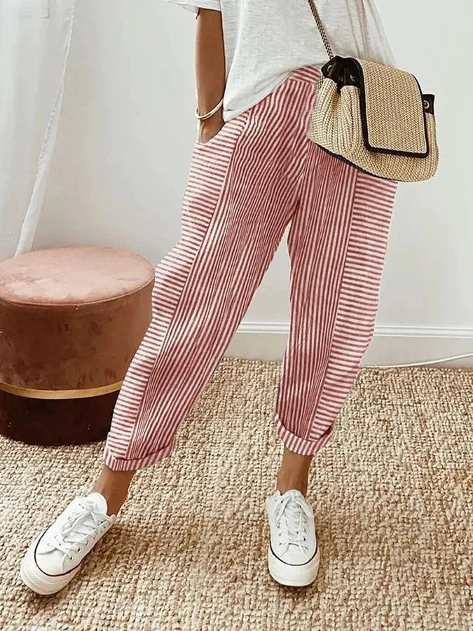 Avery | Relaxed Striped Summer Pants