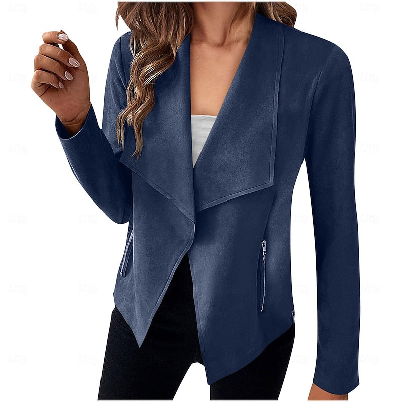 Elaine | Draped Open-Front Jacket