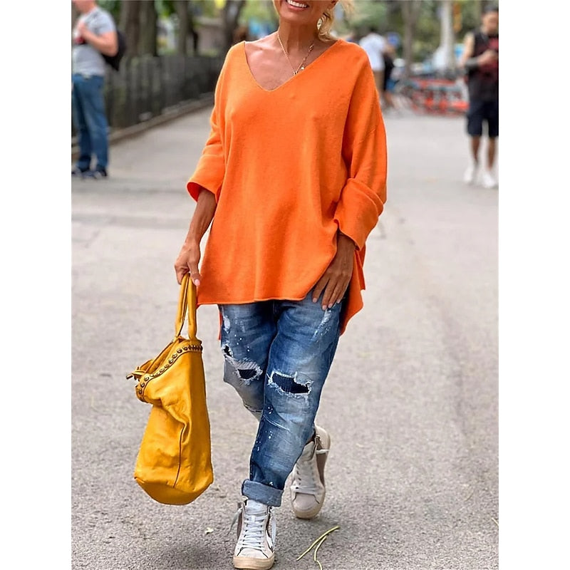 Willow | Relaxed V-Neck Pullover