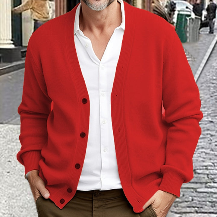 Emerson | Refined V-Neck Cardigan