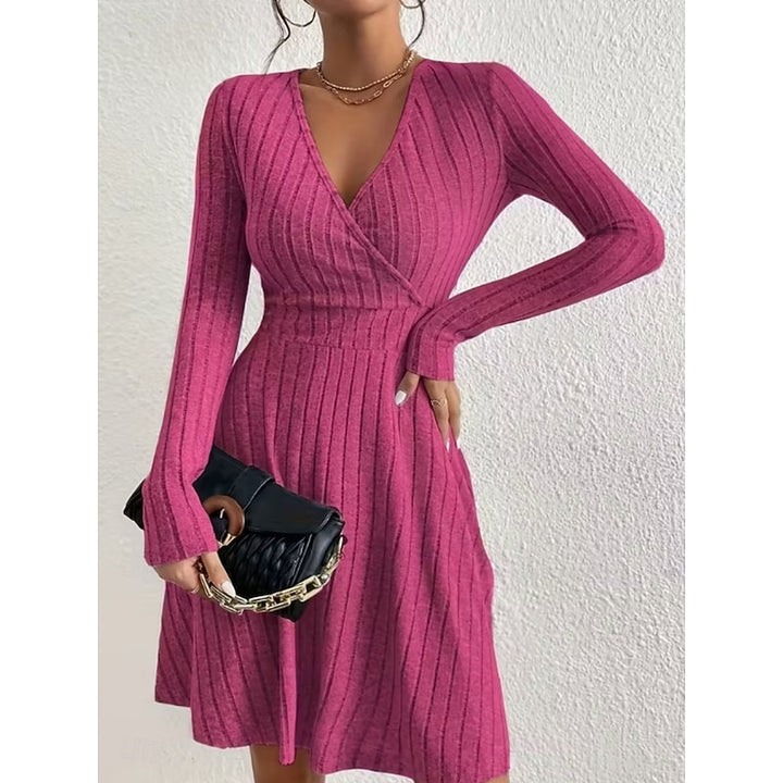 Yvonne | Wrap-Neck A-Line Dress
