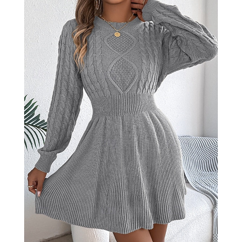 Whitney | Cable-Knit Sweater Dress