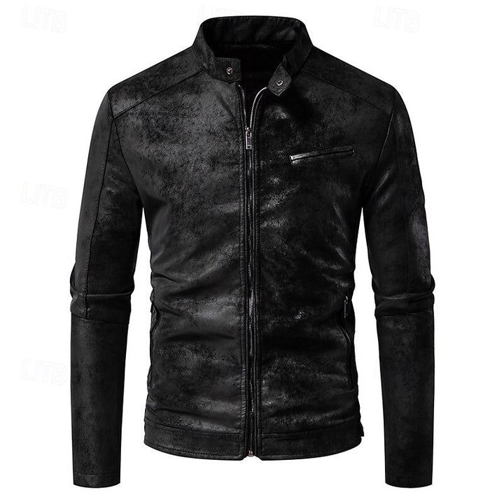 Chase | Classic Stand-Collar Biker Jacket