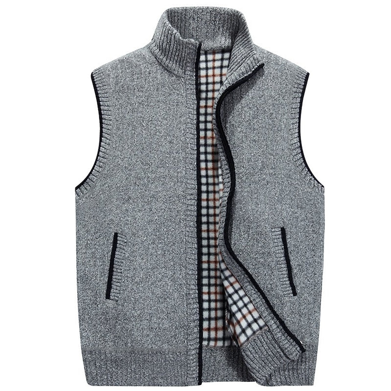 Otis | Cozy Stand-Collar Zip Vest