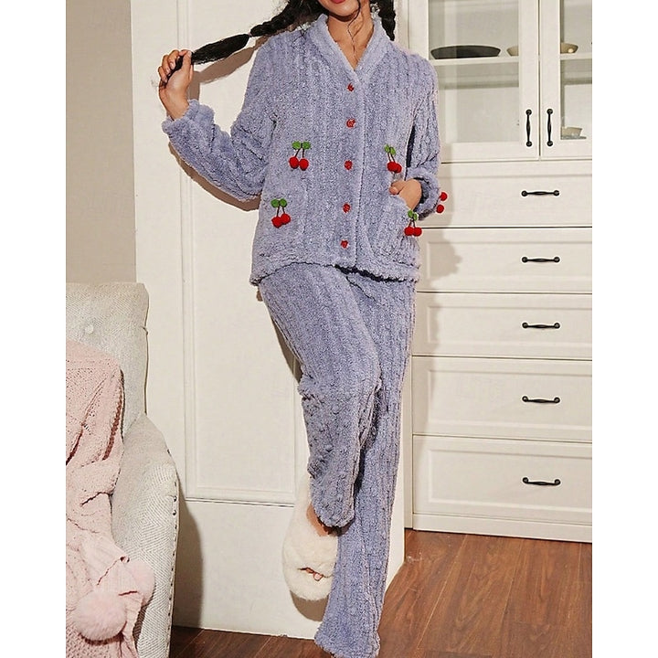 Maribel | Cozy Cherry Two-Piece Set