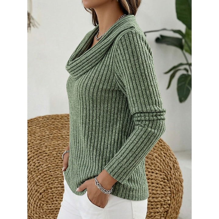 Isadora | Cowl-Neck Ribbed Top