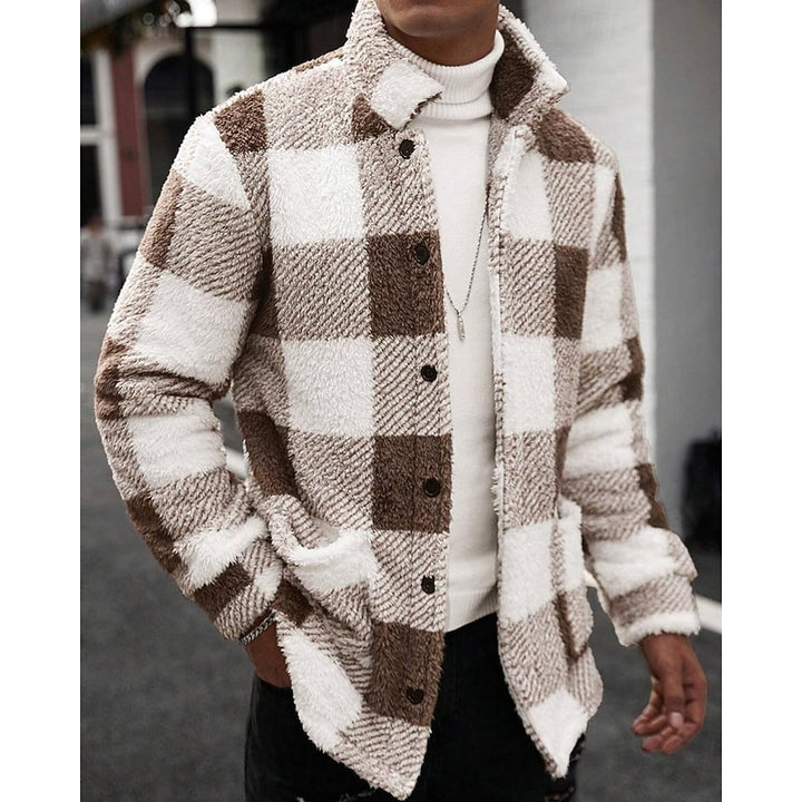 Merritt | Checked Standing-Collar Jacket