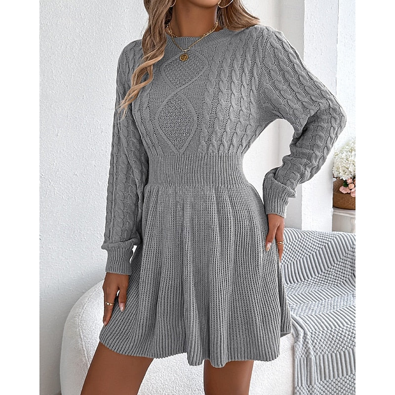 Whitney | Cable-Knit Sweater Dress