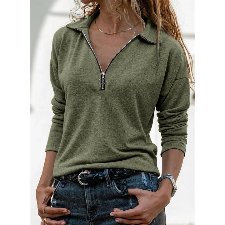 Cora | Relaxed Quarter-Zip Top
