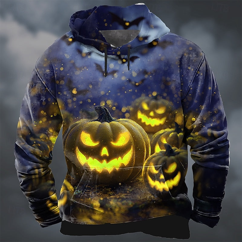 Barnaby | Halloween Pumpkin Print Hoodie