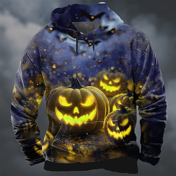Barnaby | Halloween Pumpkin Print Hoodie