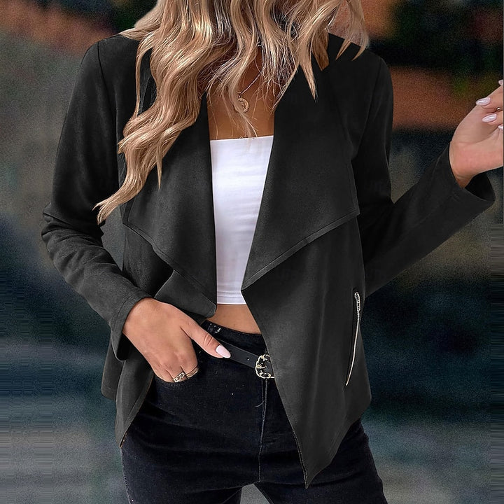 Elaine | Draped Open-Front Jacket