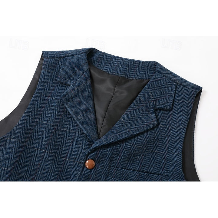Theron | Herringbone Tailored Waistcoat