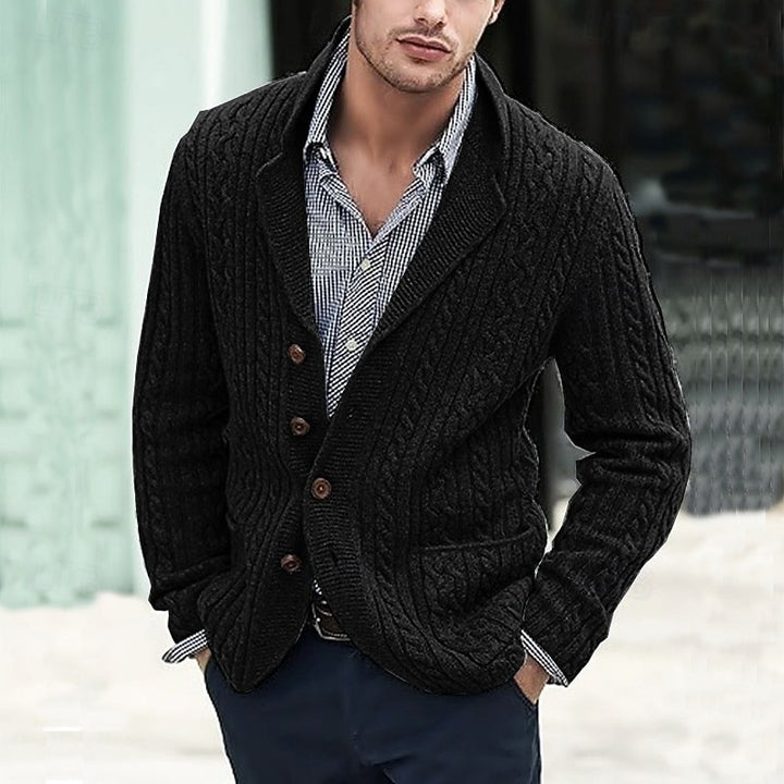 Alexander | Cable-Knit Button Cardigan