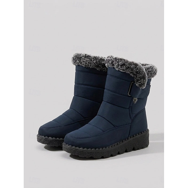 Greta | Cozy Fur-Trimmed Winter Snow Boots