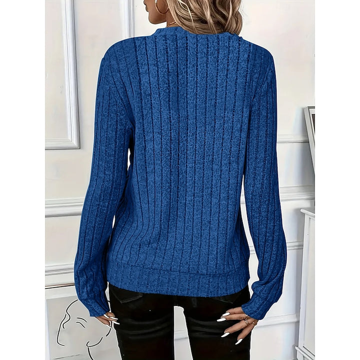 Celeste | Ribbed Zip-Neck Top
