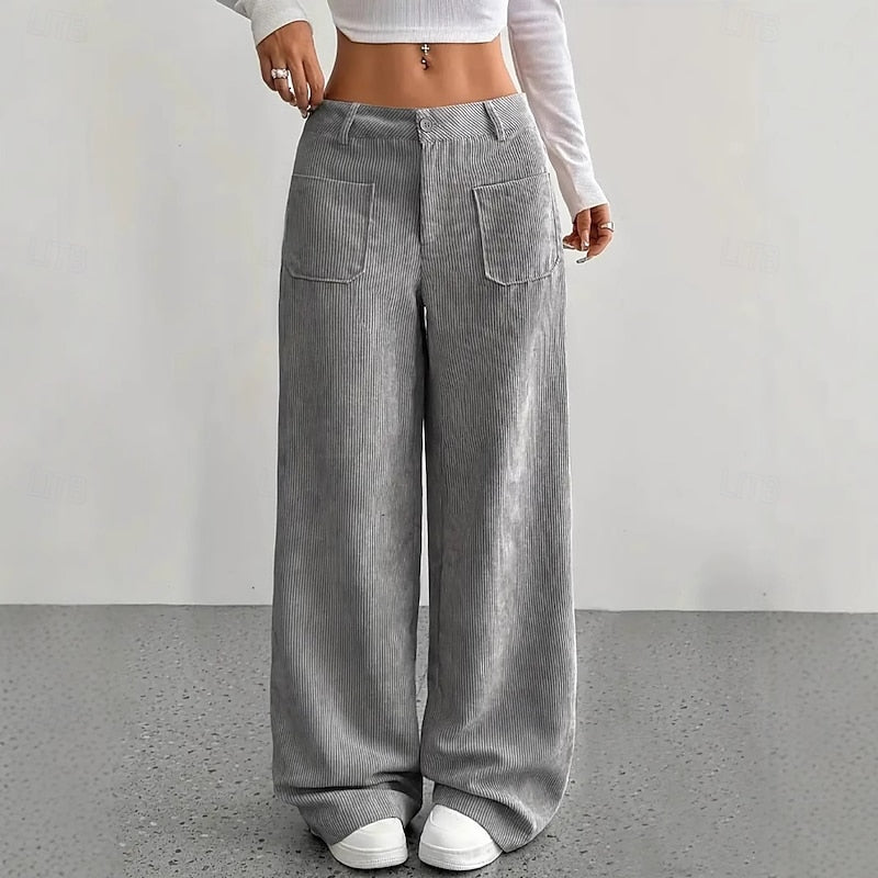 Elegant High-Waist Wide-Leg Trousers