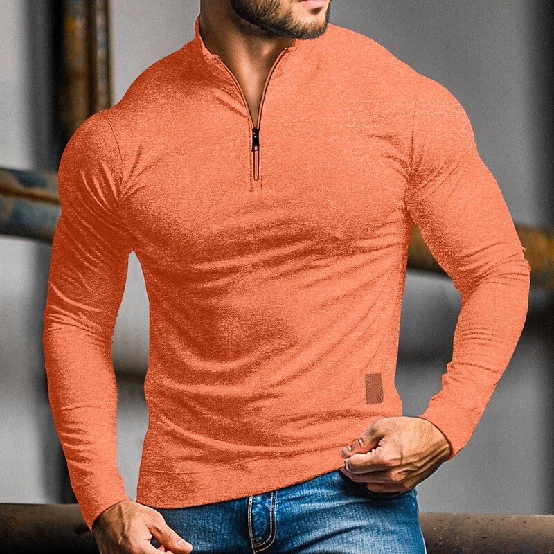 Dean | Quarter-Zip Long-Sleeve Polo