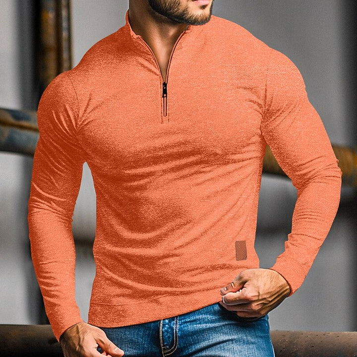 Dean | Quarter-Zip Long-Sleeve Polo