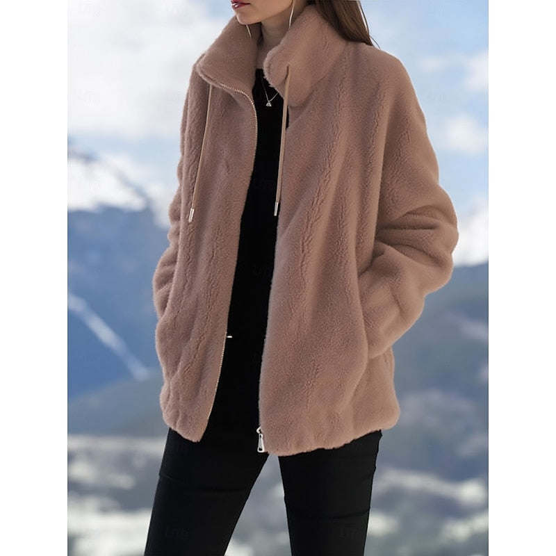 Freya | Cozy Zip-Up Coat