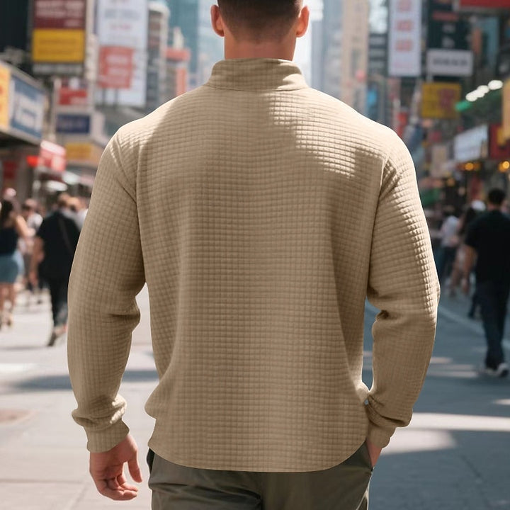 Carson | Quarter-Zip Textured Sweatshirt