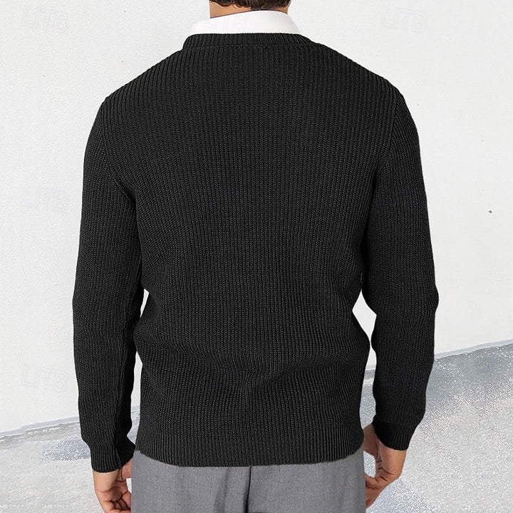 Calvin | Classic V-Neck Button-Down Cardigan