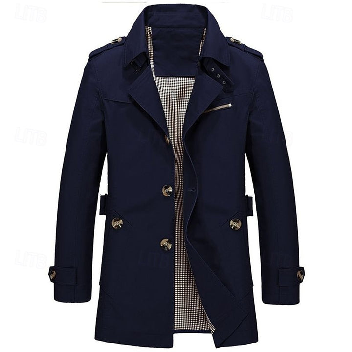 Leonard | Refined Single-Breasted Trench Coat